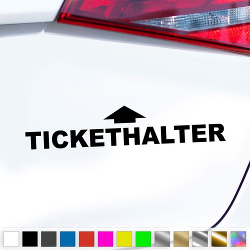 Ticket holder sticker parking