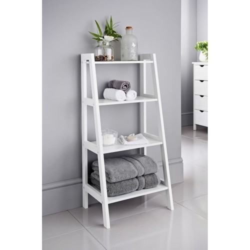 Tier ladder shelf bathroom - 4,