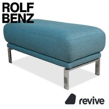 Rolf Benz Fabric Stool Blue