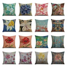 Oil Painting Floral Cushion