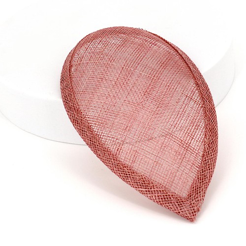 Sinamay teardrop fascinator - teardrop,