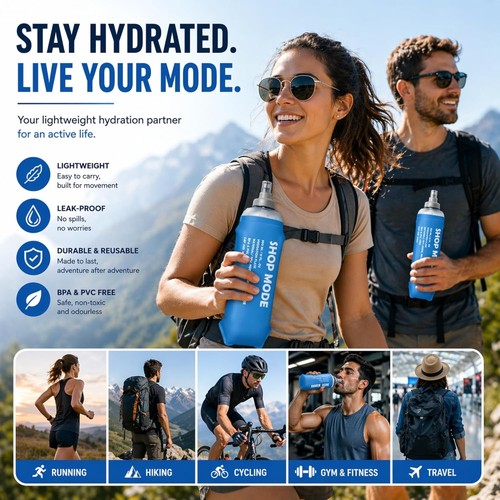 500ml soft flask hydration - 2x,