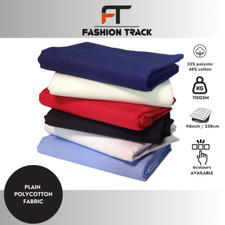 Plain polycotton fabric - plain,