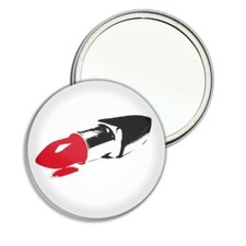 Lipstick Round Mirror Pocket