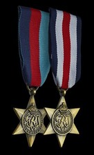Pair of British WW2 Star Campaign Medals. 1939-1945, France & Germany Star. 