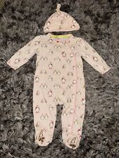 Ted baker penguin sleepsuit & matching hat RARE