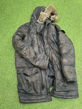 brave soul jacket parka camo size large fur hood detachable see photos