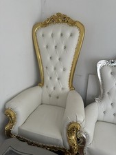 High Back Baroque Queen Throne