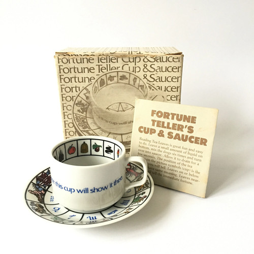 Vintage fortune telling - telling, cup