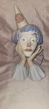 Lladro Sad Clown Bust