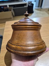 Antique treen tobacco - -,