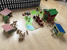 ELC Wooden Farm with Tractor Anamalz Wooden Animals and People. Good Condition