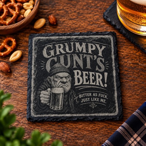 Funny laser engraved - engraved, slate