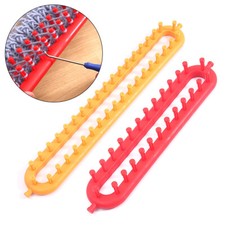 2 Sizes Scarf Knitting Loom Kit Set Sewing Needle Scarves Craft Tool DIY