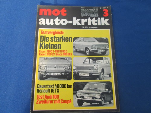 Mot auto criticism 1970 - -,