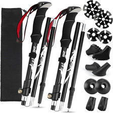 Nordic Walking Poles, 2 Pack Walking Poles for Hiking Camping Mountaining Backpa