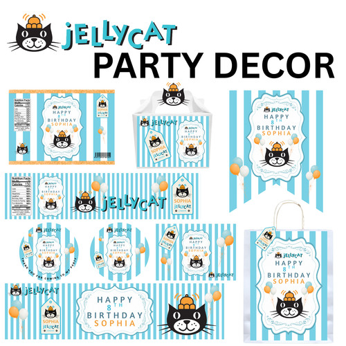 Cat personalized kids - cat, party