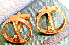 Dunhill Cufflinks Gold Tone