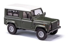Busch 54302 - 1/87 / H0 Land Rover Defender 90, Short Green - New