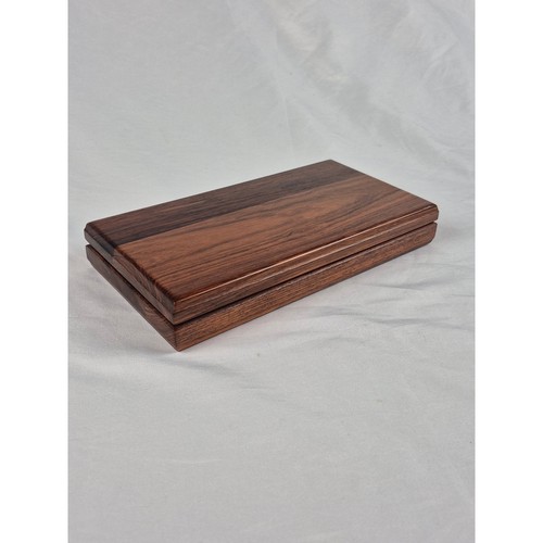 Vintage wood jewelry valet box - wood,