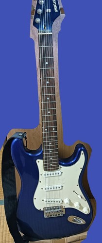 Junk electric guitar blue - guitar,