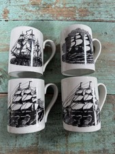 4 X Portmeirion Tall Sailing