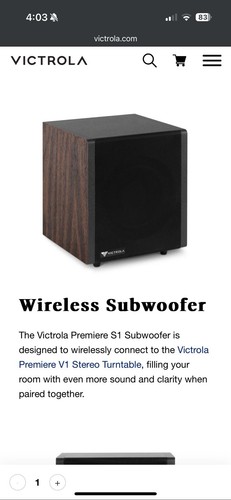 Victrola premier subwoofer - premier,