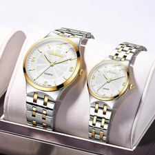 Couple Watches Two Tone Quartz