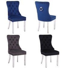Set of 4  Velvet Dining Chairs