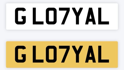 Loyal private number plate - loyal,