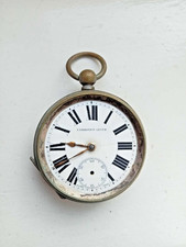 Antique Victorian Swiss Pocket Watch c.1870-1900 'Exhibition Lever' Silveroil