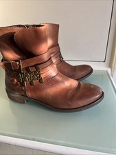 Mode In Pelle Leather Ladies Boots UK5 Eu38