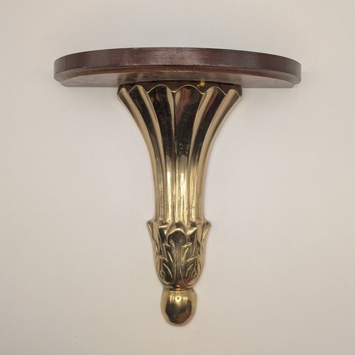 Vintage wall shelf wood - shelf, w/