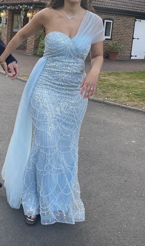 Ice blue sequin - sequin, embellished