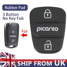 2 Button Rubber Pad for Kia Picanto Remote Flip Key Fob 2009 2010 2011 2012 2013