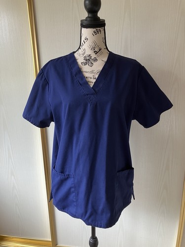Navy blue nurse scrubs - blue, tunic