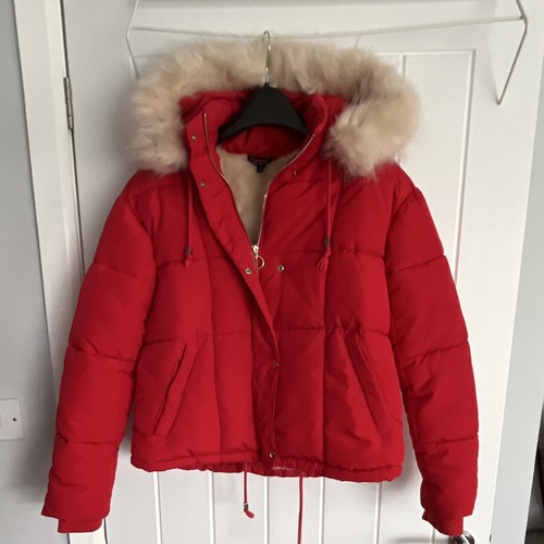 Topshop red puffer - topshop,
