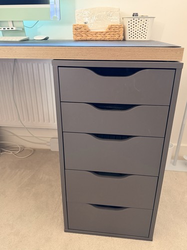 Ikea alex drawers full desk - ikea,
