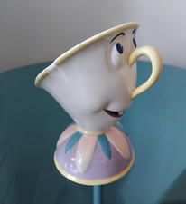 DISNEY BEAUTY & THE BEAST 'CHIP' CERAMIC MUSICAL WIND UP ORNAMENT FIGURE SCHMID