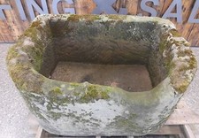 A Reclaimed Red Sand Stone Trough / Planter -