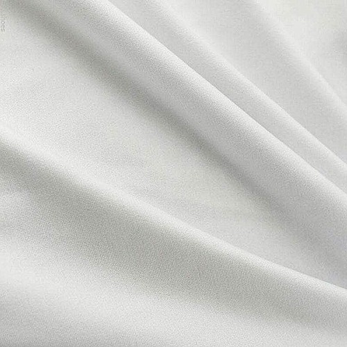 White cotton viscose blend - cotton,