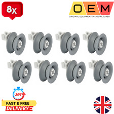8X BOSCH SIEMENS DISHWASHER WHEEL BASKET UPPER TOP WHEELS 00611666
