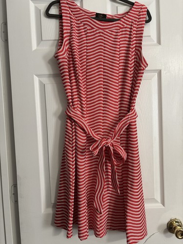 Fresh summer dress red - fresh, white