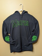 Hot Topic Misfits Decaying Skull Hoodie Size Large