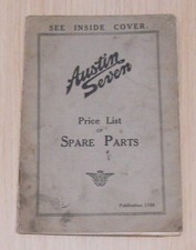AUSTIN SEVEN Spare Parts Price