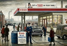 Esso petrol station Tiger in