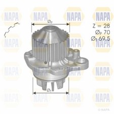 Water Pump FOR PEUGEOT 406 3.0