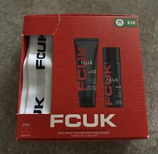 FCUK Gift Set Men’s Boxers Body Wash Body Spray New Gift Present 