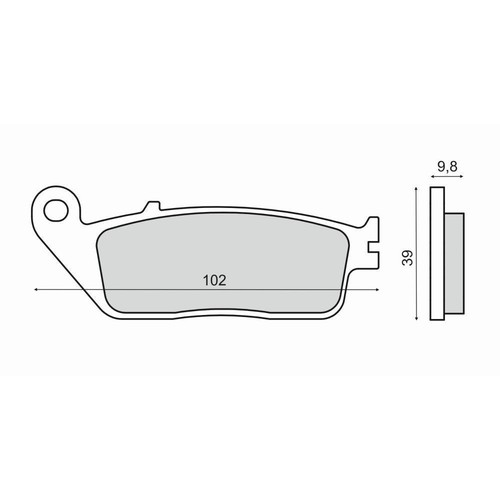 Rear brake pads victory vegas - brake,