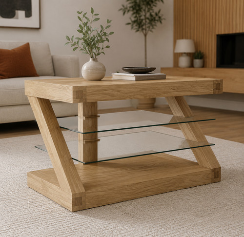 Solid oak corner unit - z,